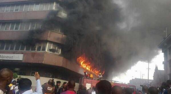 Great Nigeria House on fire