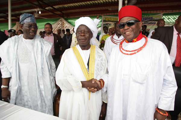 Edo Royal fathers confer title on Oshiomhole, plus photographs