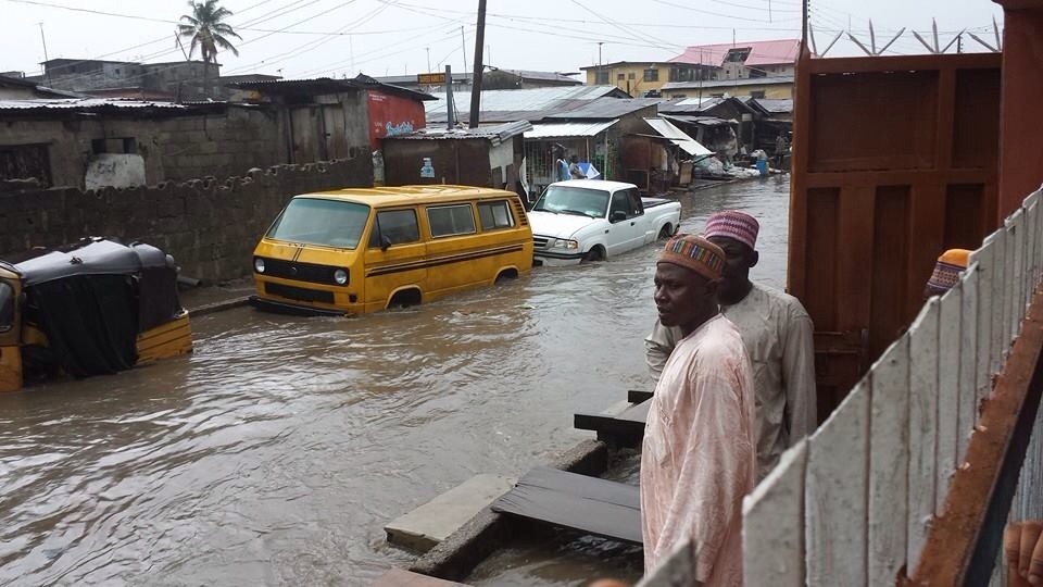 Lagos flooded after Easter Sunday rain