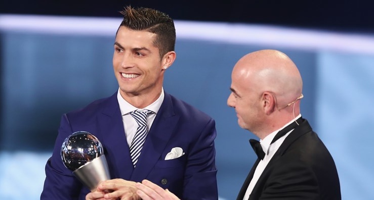 Ronaldo wins FIFA World Player of the Year award