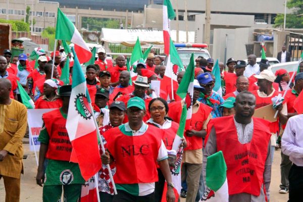 Image result for NLC nationwide strike takes effect in across Nigeria