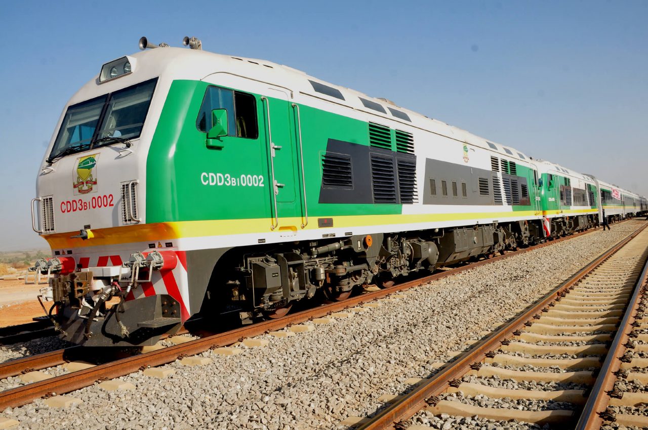 Pic.2. President Buhari inaugurates 10 train coaches in Kaduna