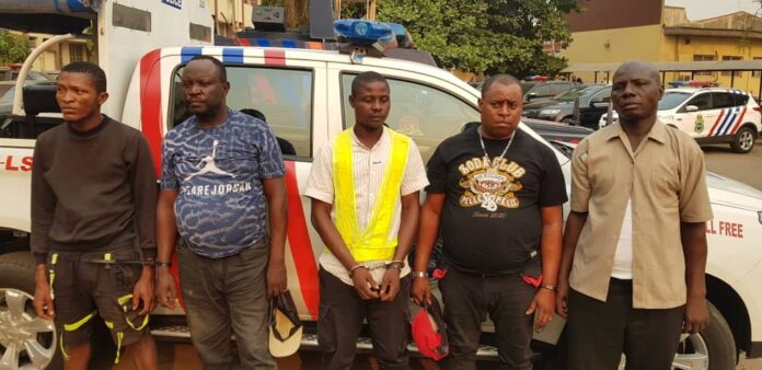 Image result for RRS Arrests Seven Suspects for Extorting Lagos Motorists