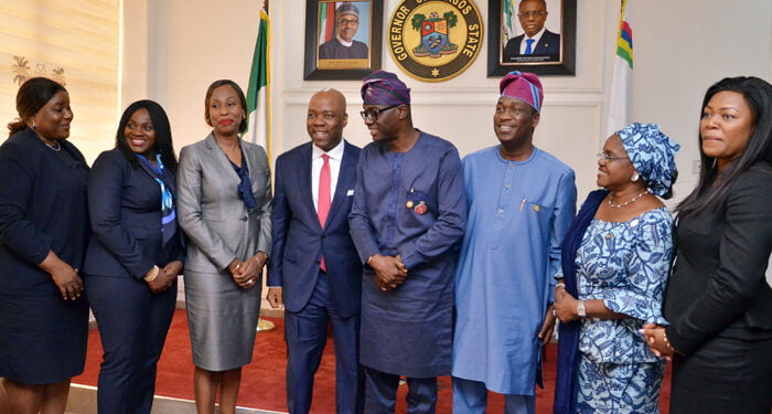 Photos as Ecobank Nigeria management visits Lagos State Government