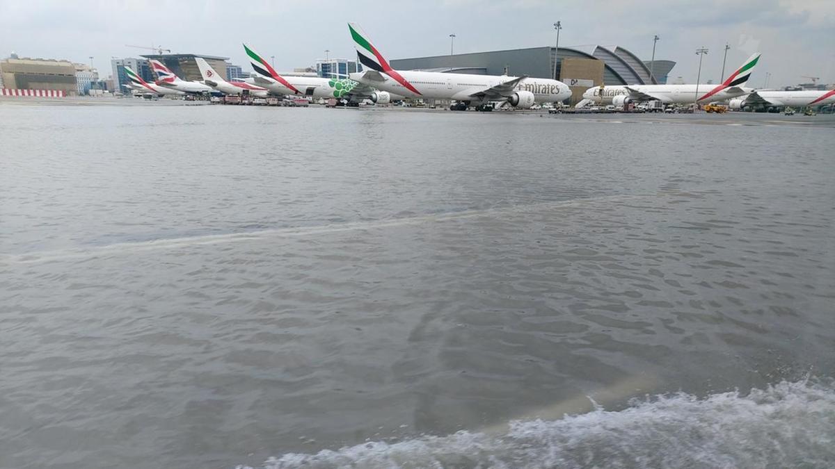 Dubai flooded after two hours torrential rain, flights affected + photos