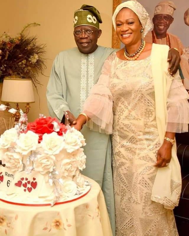 Photos As Asiwaju Tinubu Marks 60th Birthday With Wife