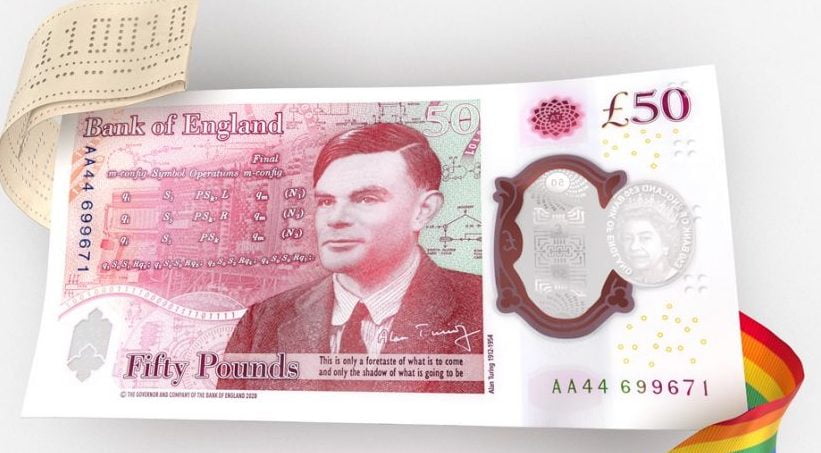 50-pound note with codebreaker Turing goes into use in UK