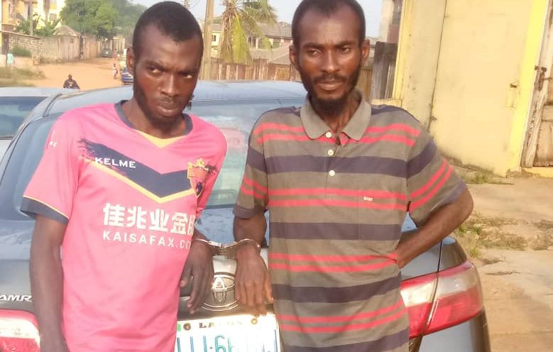 Two brothers in police net for stealing a car -