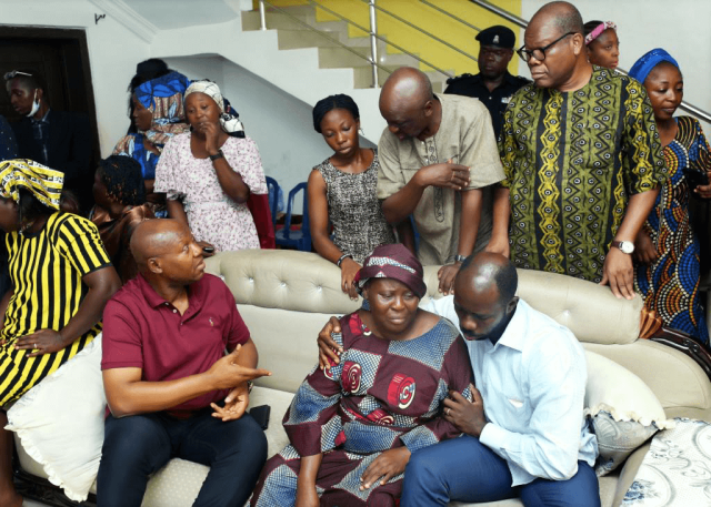 Photos as Lagos CP visits family of slain lawyer