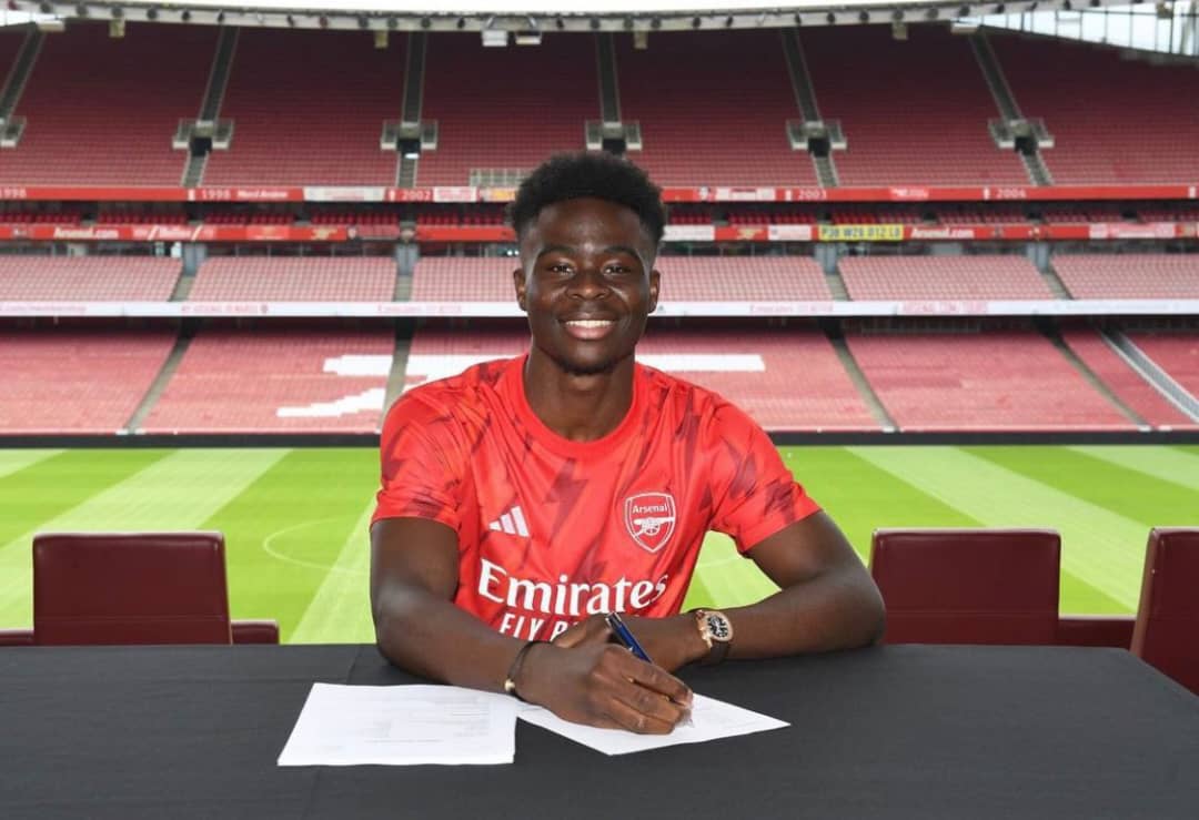 Bukayo Saka Signs New Long-term Arsenal Deal