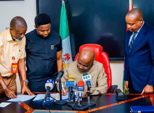 Gov. Otti signs Governors and Deputy Governors Pension Repeal Bill into law