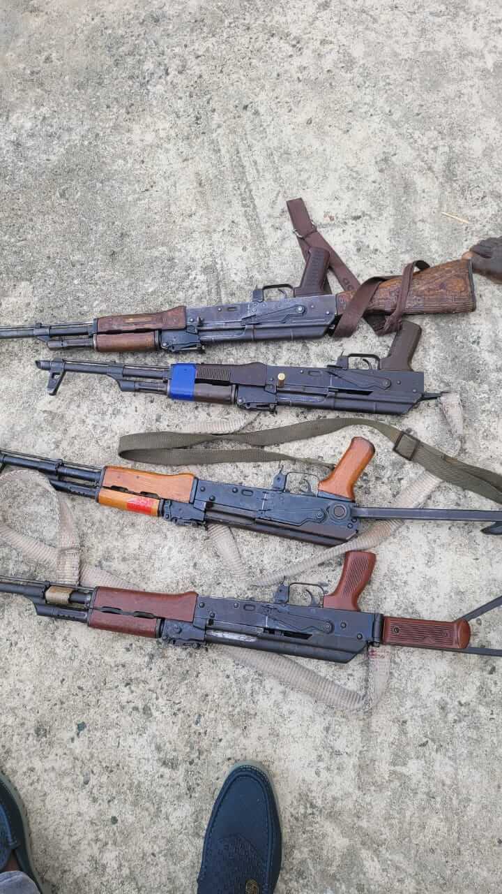 Part of weapons recovered from mastermind of Abuja-Kaduna train attack