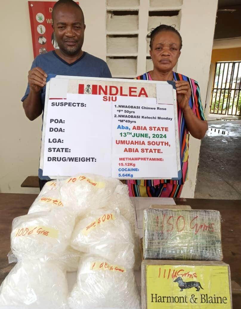Siblings arrested with N4.1 billion cocaine and meth